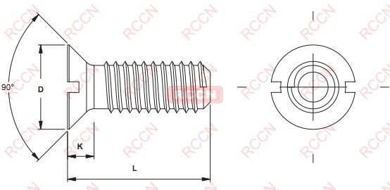 日成PC板尼龍螺絲-NSCS型