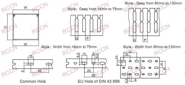 RCCN wiring duct VDRE(blue)